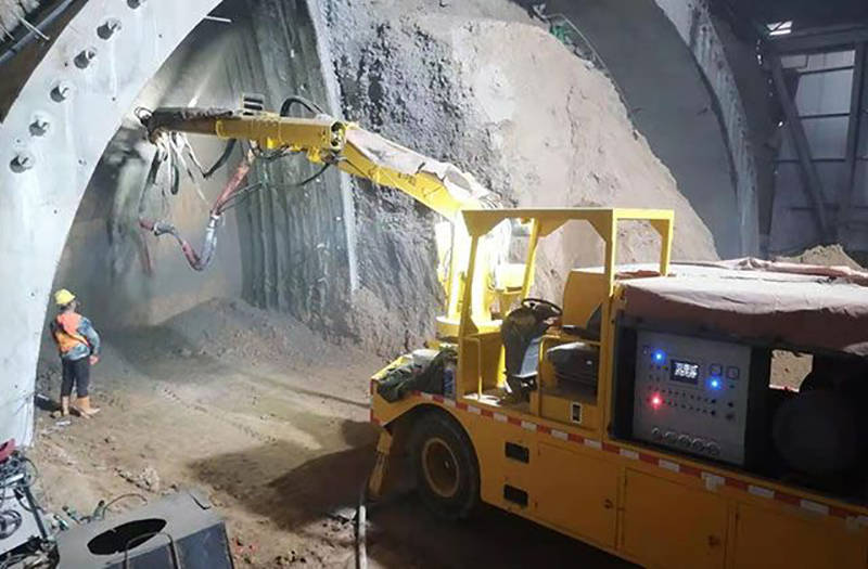 隧道濕噴機(jī)械手施工工藝詳解(圖1) 隧道濕噴機(jī)械手施工工藝詳解(圖1)